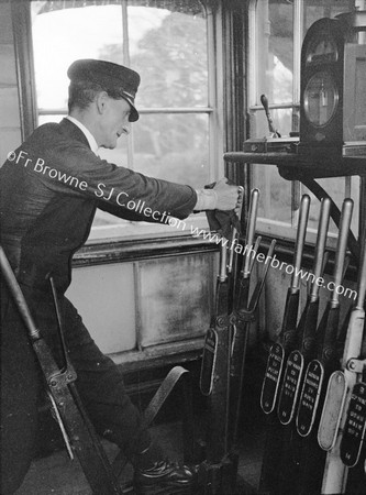 INTERIOR OF SIGNAL BOX